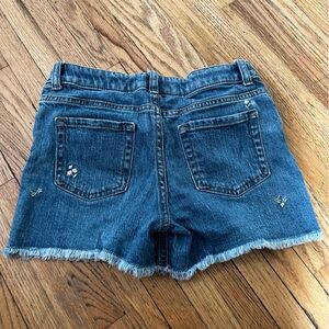 Girls Jean shorts - flower embroidered